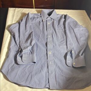 Men’s Large Robert Talbott men’s shirt. EUC bottom down plaid shirt